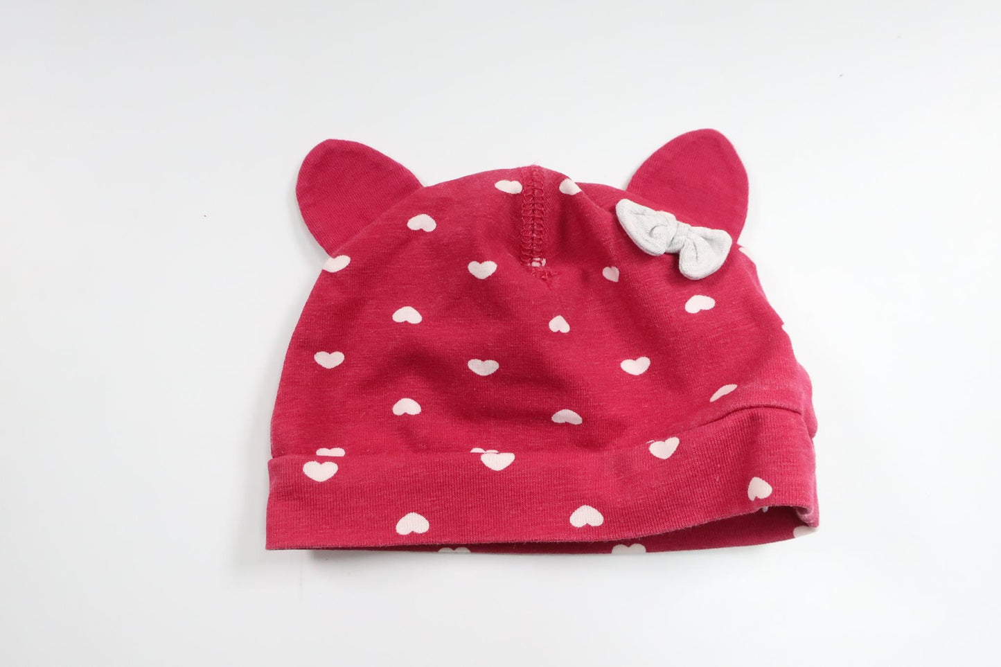 Hat with hearts from H&amp;M - Size 50 - Burgundy