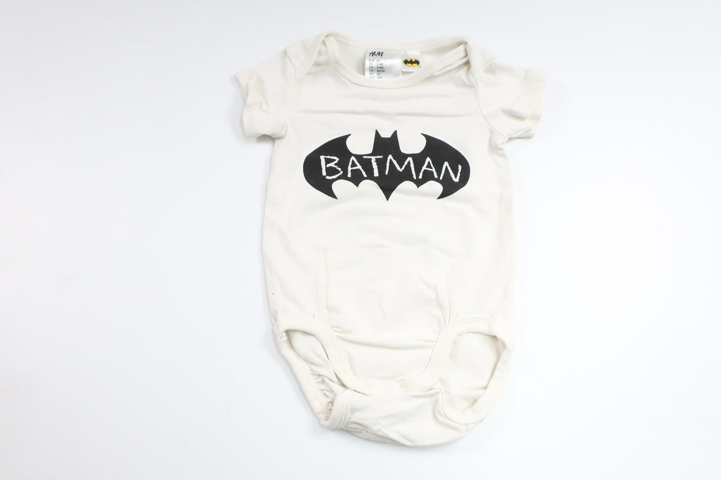 Bodysuit with Batman from H&M - Size 62 - White