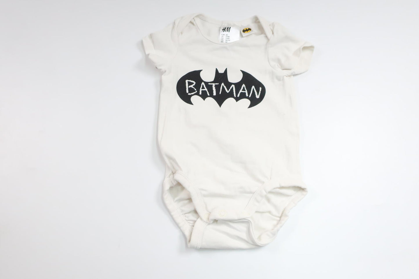 Bodysuit with Batman from H&M - Size 62 - White