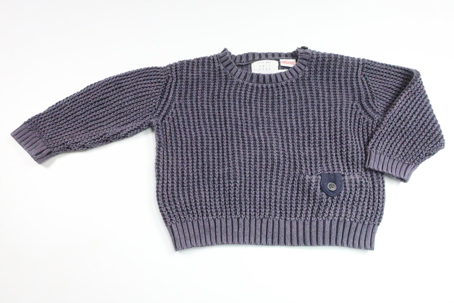 Strickpullover von Zara – Größe 74 – Blau