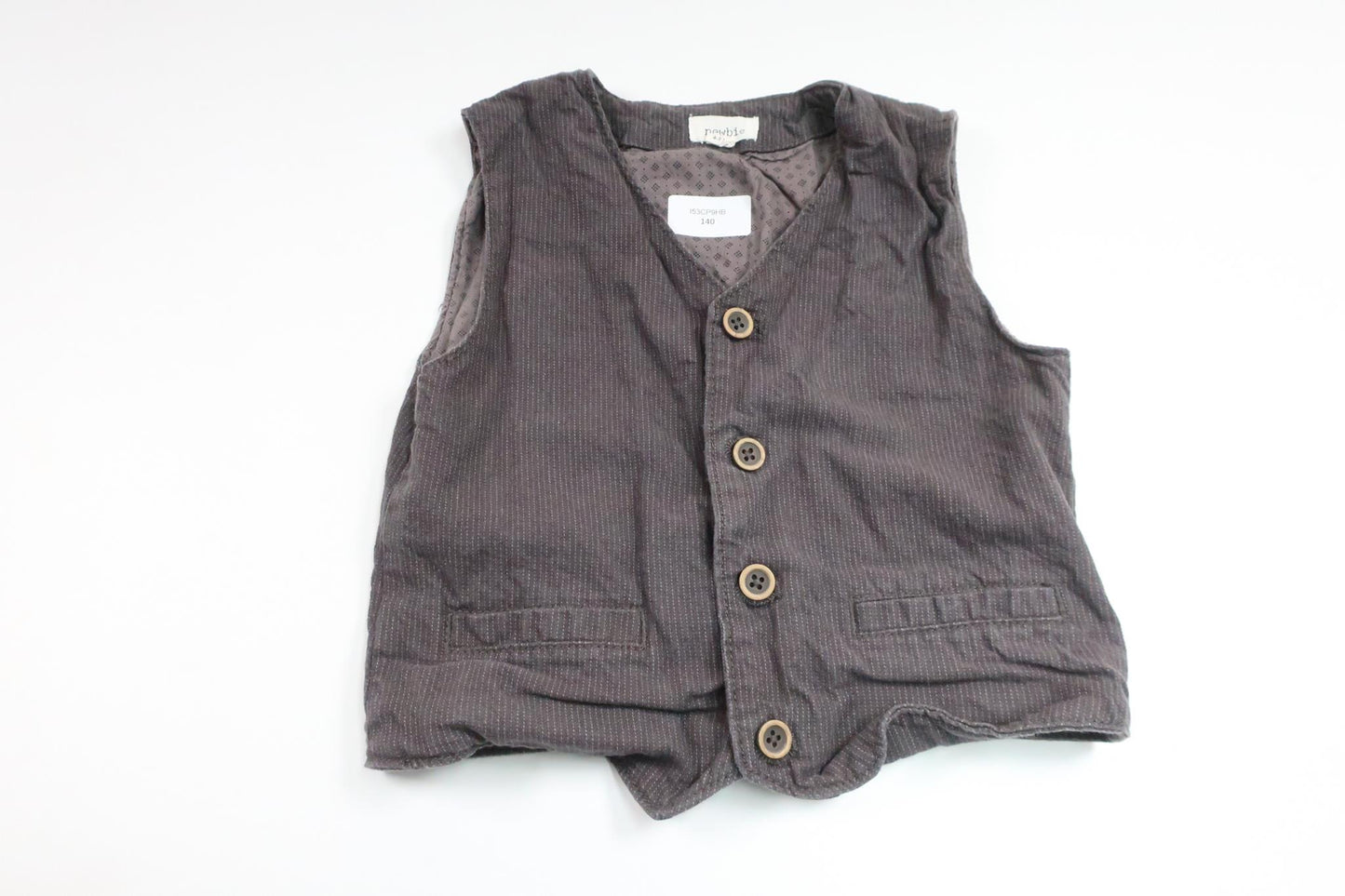 Striped vest from Newbie - Size 110 - Grey