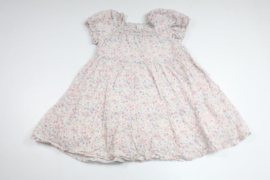 Geblümtes Kleid von Lindex – Größe 98 – Cremeweiß