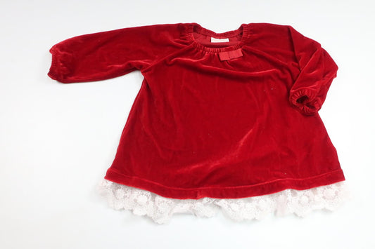 Velourskleid von Lindex – Größe 68 – Rot