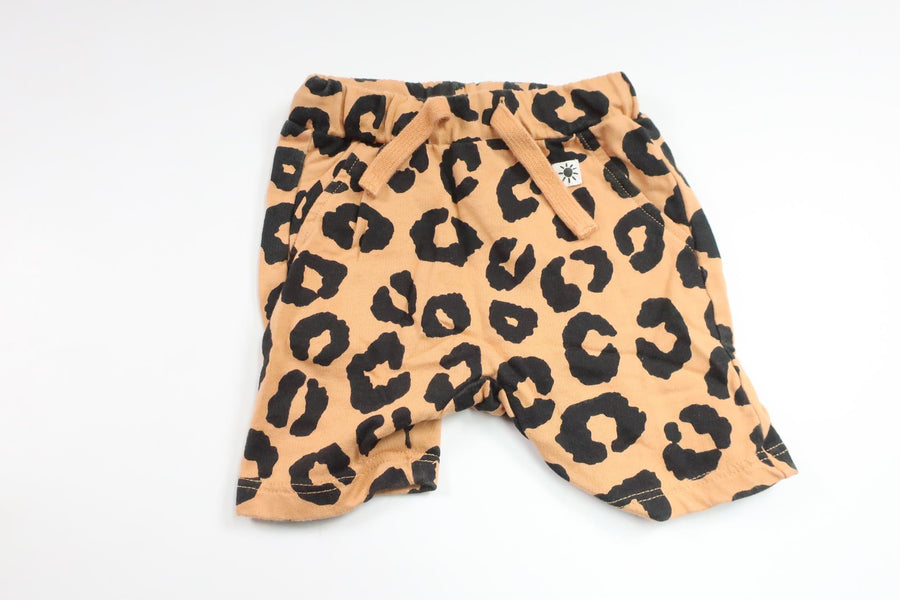 Leopard Patterned Shorts from Lindex - Size 62 - Orange