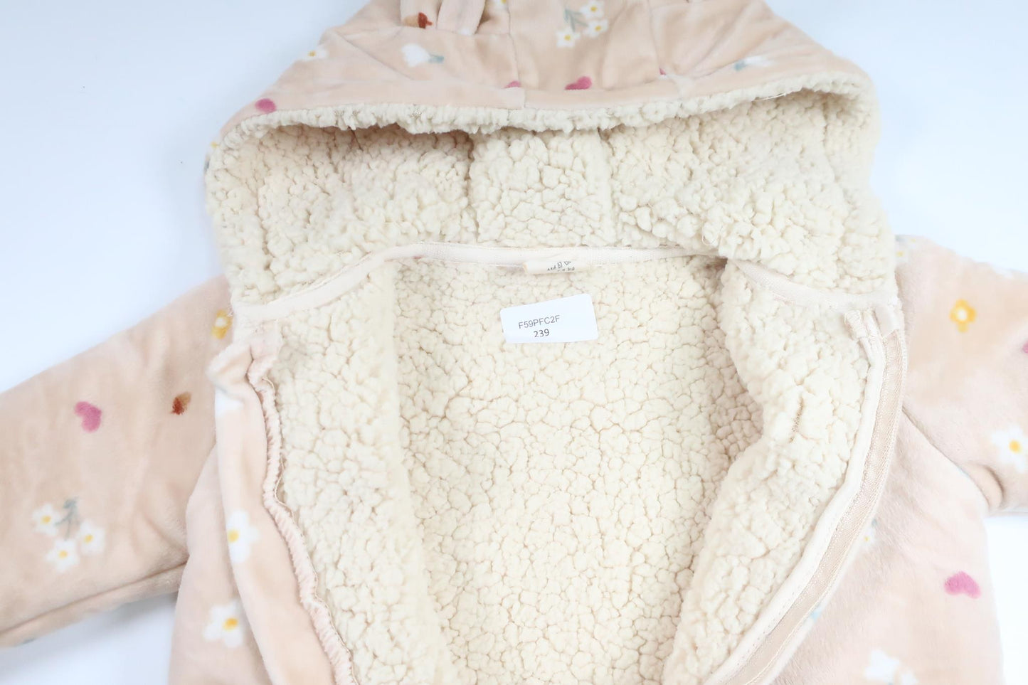 Fleece overalls from Teddy Boom - Size 62/68 - Beige