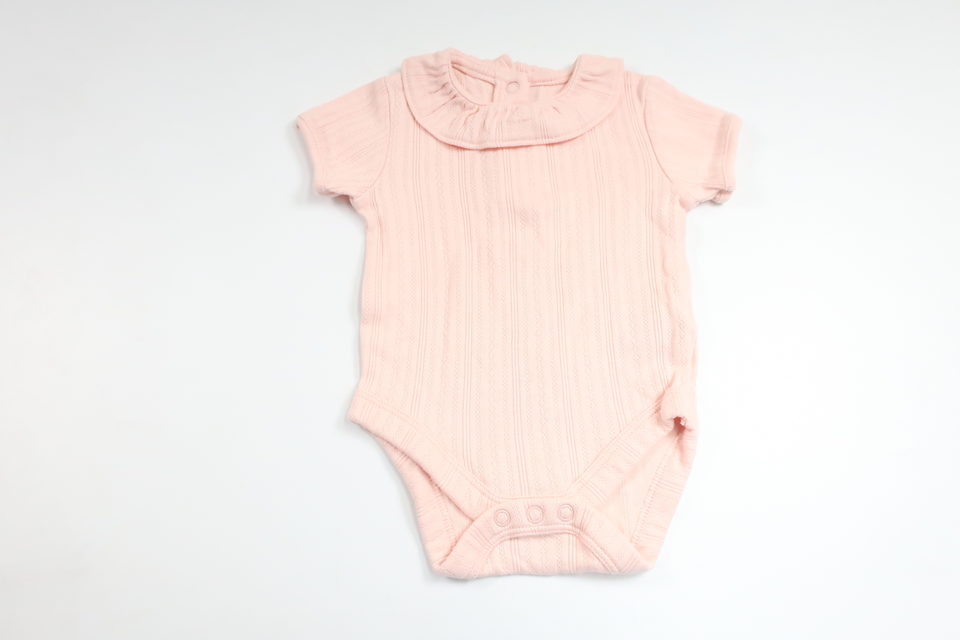 Body with ruffle from Primark - Size 68 - Pink
