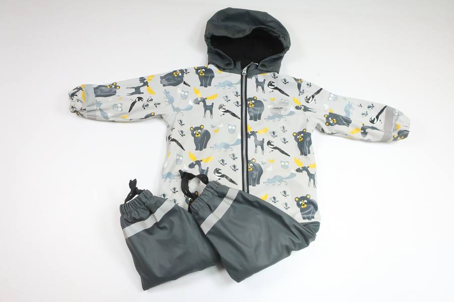 Fleecegefütterter Overall von Lindberg – Größe 86 – Grau