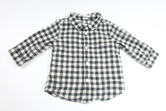 Checked shirt from H&amp;M - Size 68 - Black