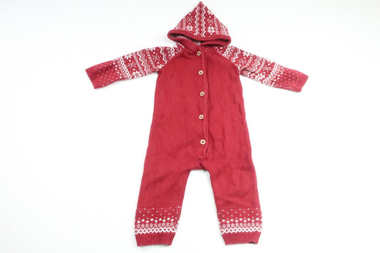 Strickoverall von Newbie – Größe 74 – Rot