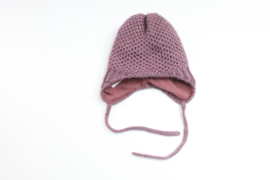 Strickmütze von Name It – Größe 34/39 – Lila