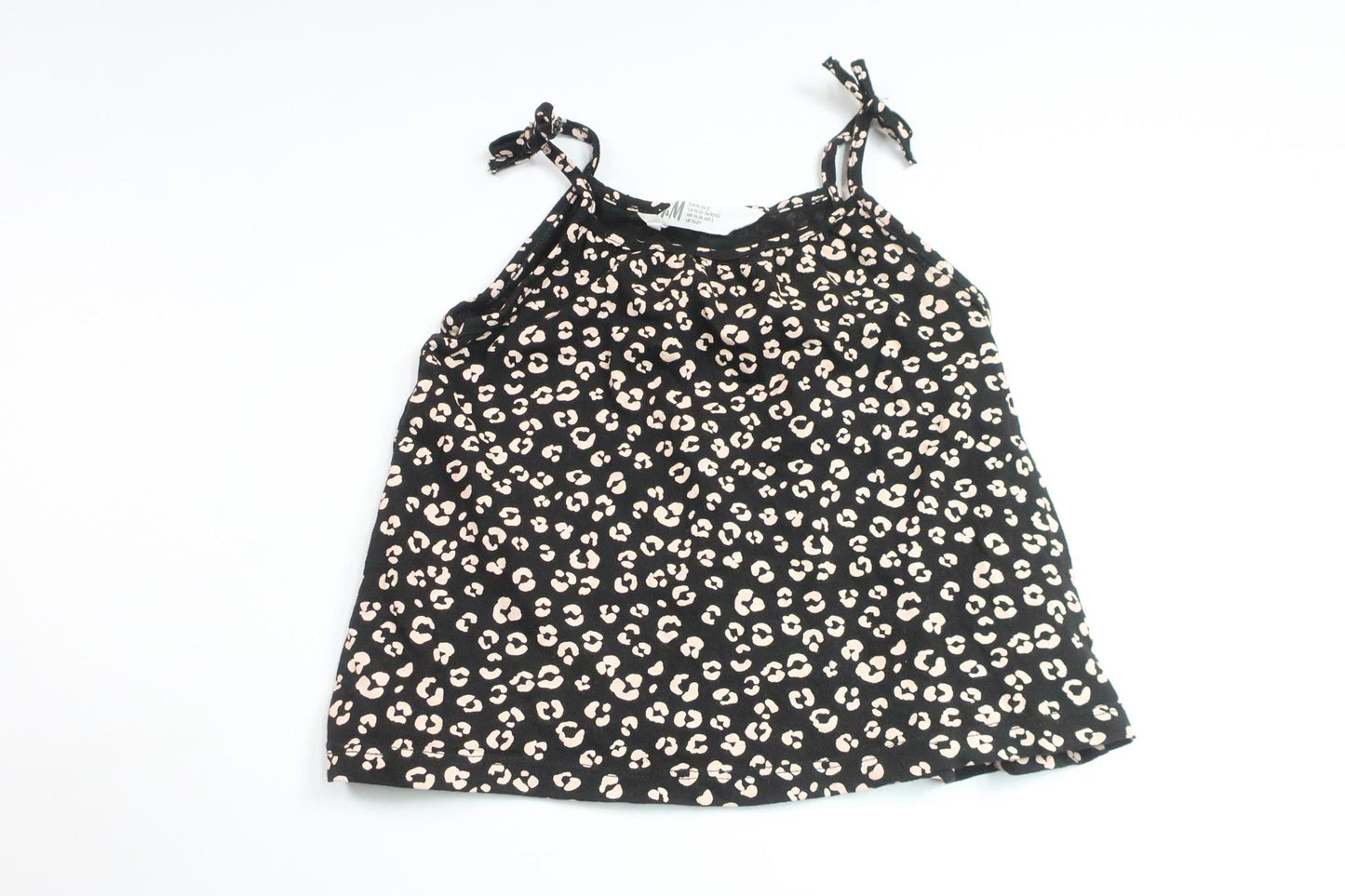Leopard print tank top from H&amp;M - Size 92 - Black