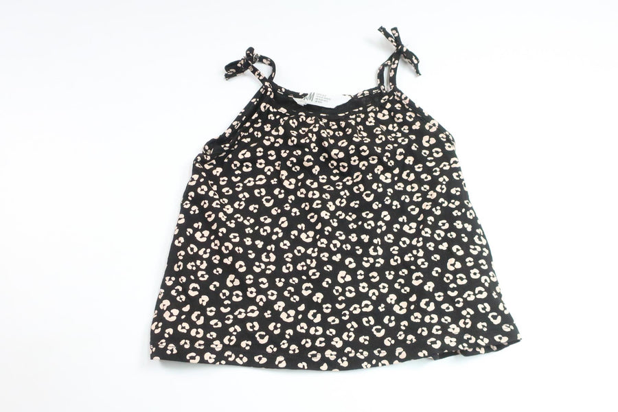 Leopard print tank top from H&amp;M - Size 92 - Black