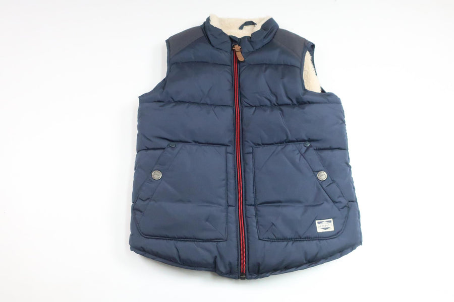 Fleecegefütterte Weste von Next – Größe 104 – Marineblau