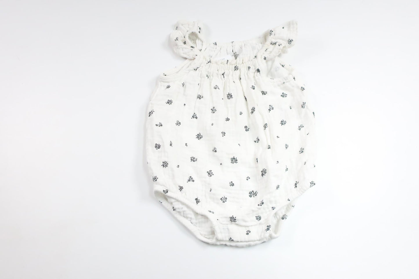 Geblümter Body von H&MM - Größe 68 - Weiß