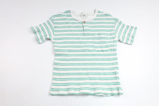 Geripptes T-Shirt von H&MM - Größe 92 - Grün