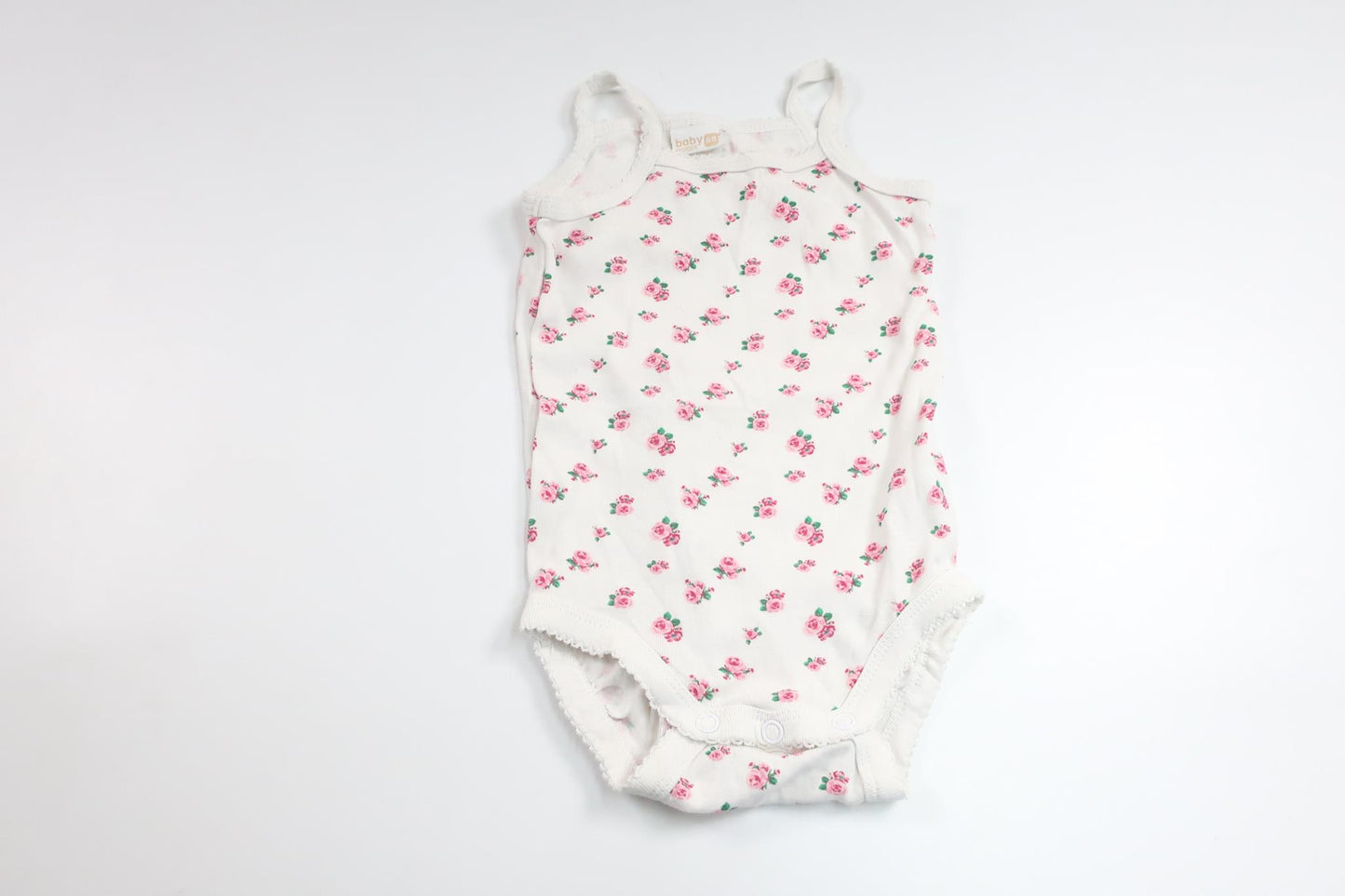 Leinenbody von Lindex – Größe 68 – Weiß