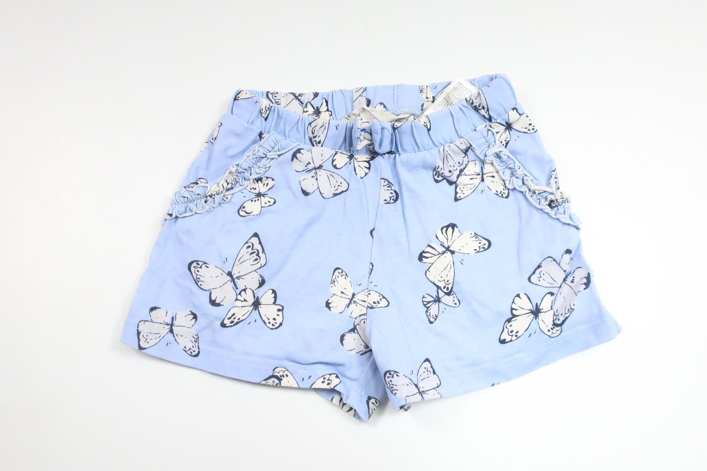 Shorts mit Schmetterlingen von H&M - Größe 98/104 - Blau
