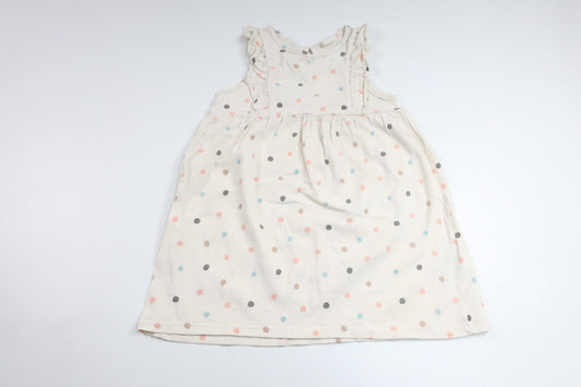 Polka dot dress from H&M - Size 86 - Off-white