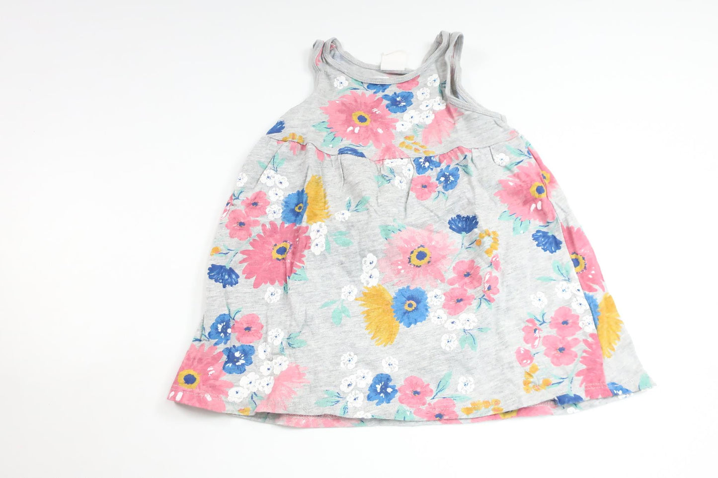 Floral dress from H&amp;M - Size 74 - Grey