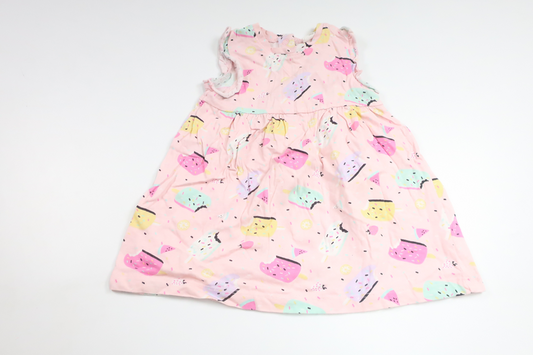 Dress with ice creams from Kappahl - Size 74 - Pink