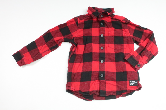Checked shirt from Kappahl - Size 98 - Red