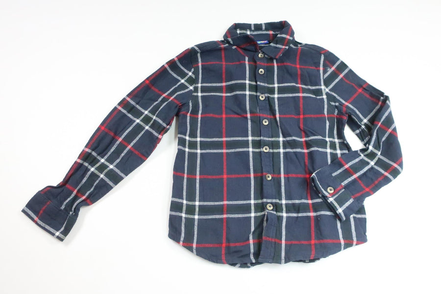 Kariertes Hemd von Lupilu – Größe 122 – Marineblau