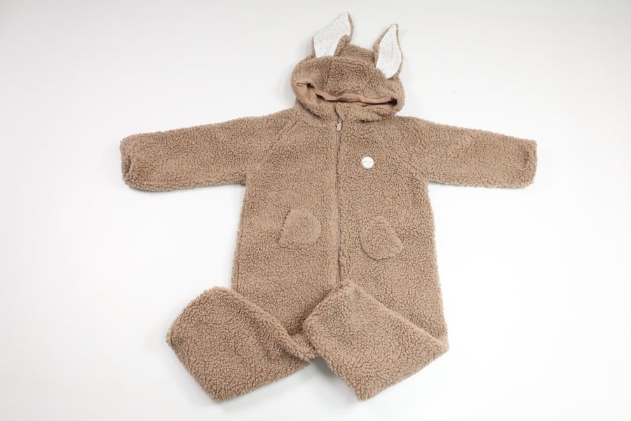 Hasen-Overall von Livly – Größe 74/80 – Beige