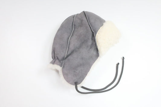 Genuine leather hat from Unknown - Size 48 - Grey