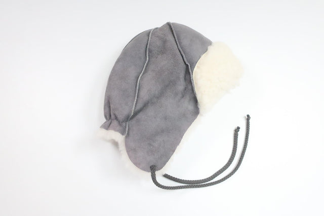 Genuine leather hat from Unknown - Size 48 - Grey