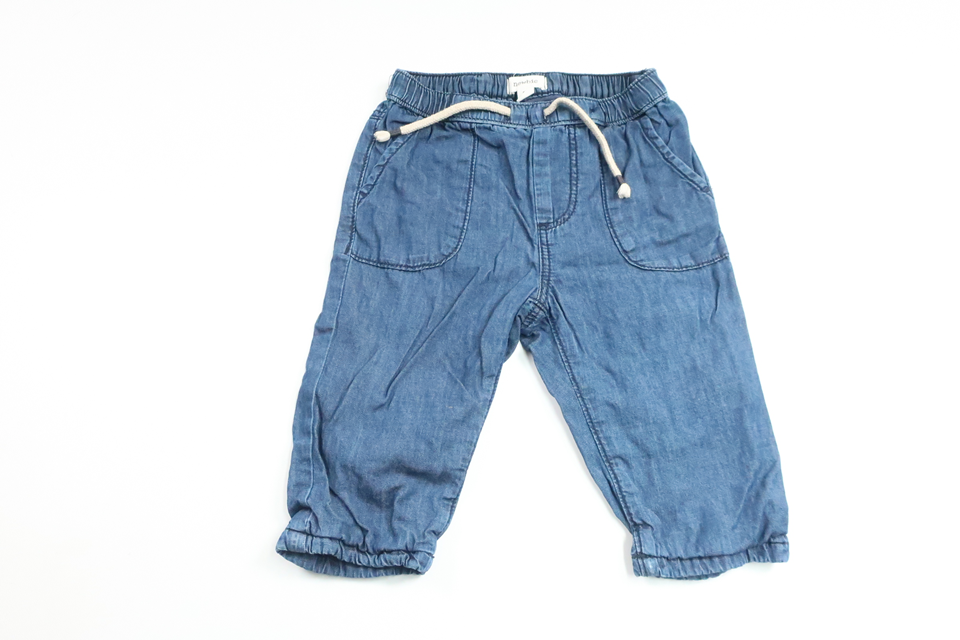 Gefütterte Hose von Newbie – Größe 74 – Denim