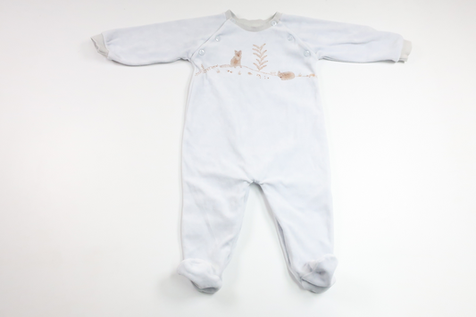 Fleece-Overall von FIX by Lindex – Größe 74 – Blau