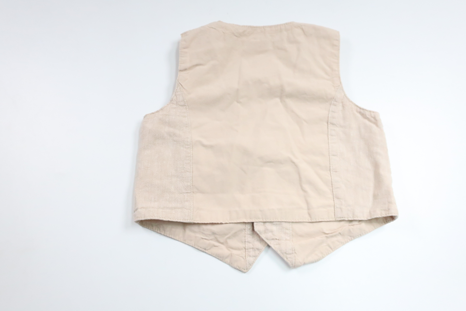 Weste aus 55% Leinen von H&MM - Größe 74 - Beige