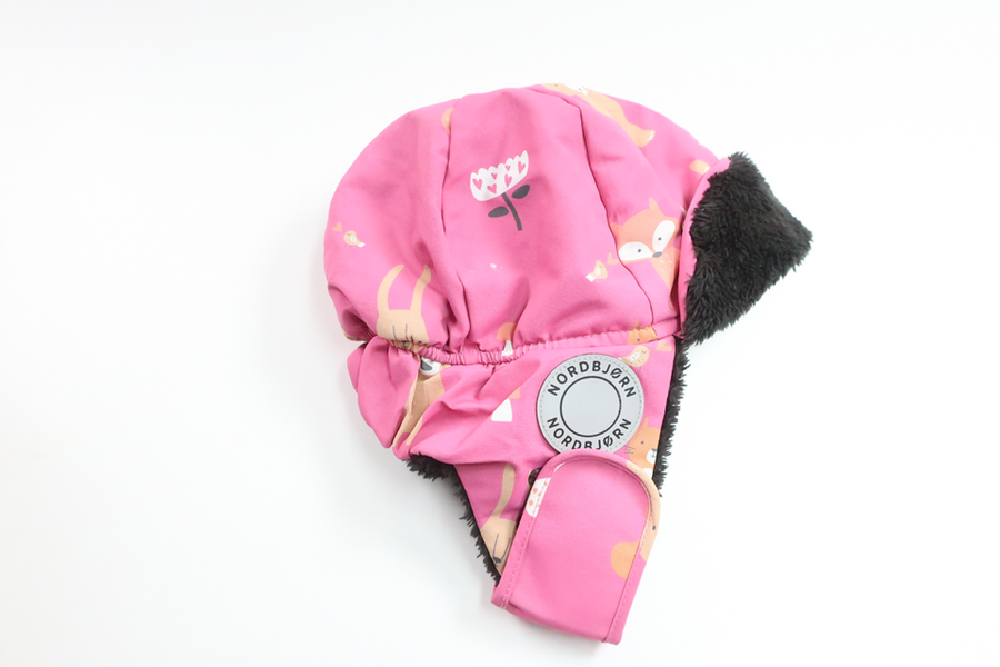 Wintermütze mit Fleecefutter von Nordbjörn – Größe 80/86 – Rosa