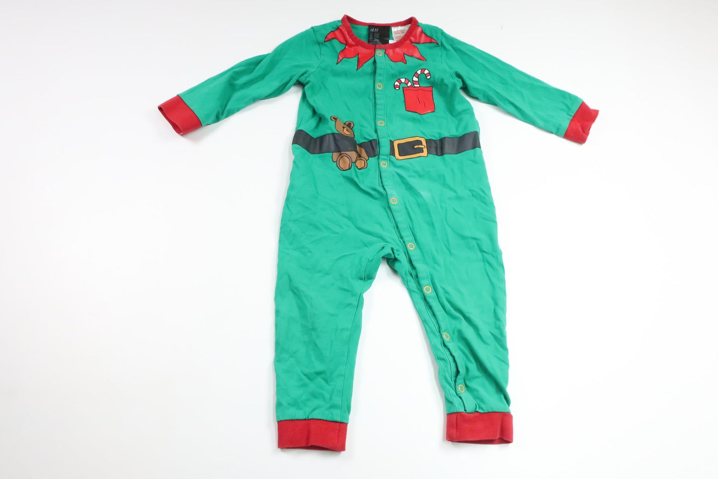 Pyjama „Weihnachtsmann“ von H&MM - Größe 86 - Grün