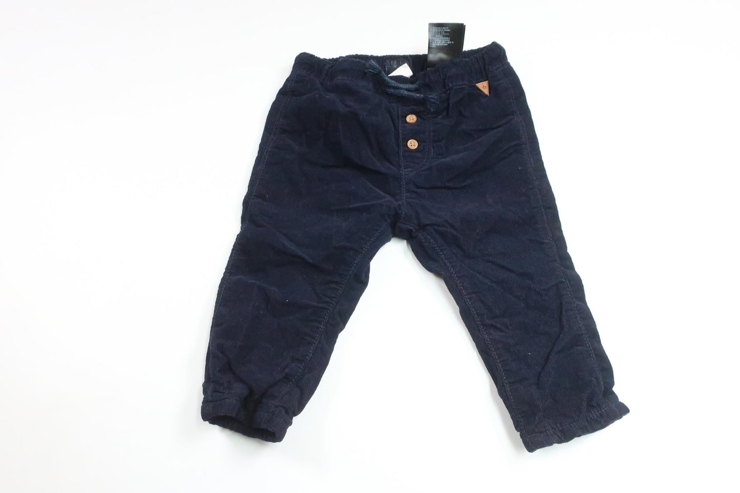 Lined trousers from H&M - Size 74 - Navy blue