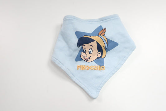 Lätzchen mit Pinocchio-Motiv (Hersteller unbekannt) – Einheitsgröße – Blau