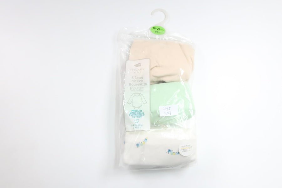 Three-pack of long-sleeved bodysuits from Primark - Size 92 - Multi