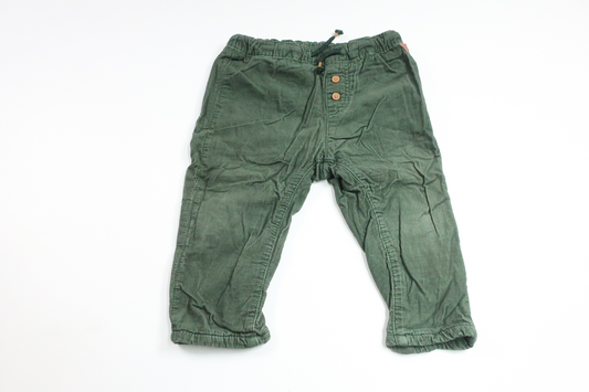 Lined trousers from H&M - Size 80 - Green
