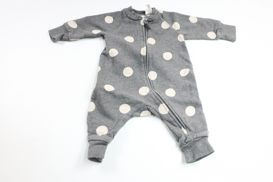 Gepunkteter Jumpsuit von H&MM - Größe 62 - Grau