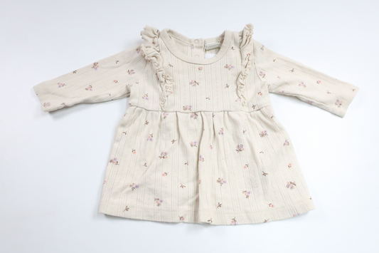 Floral dress from Lindex - Size 62 - Off-white