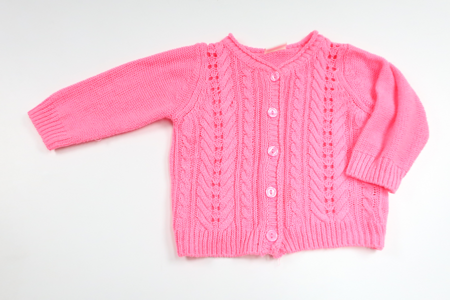 Knitted cardigan from Lindex - Size 62 - Neon