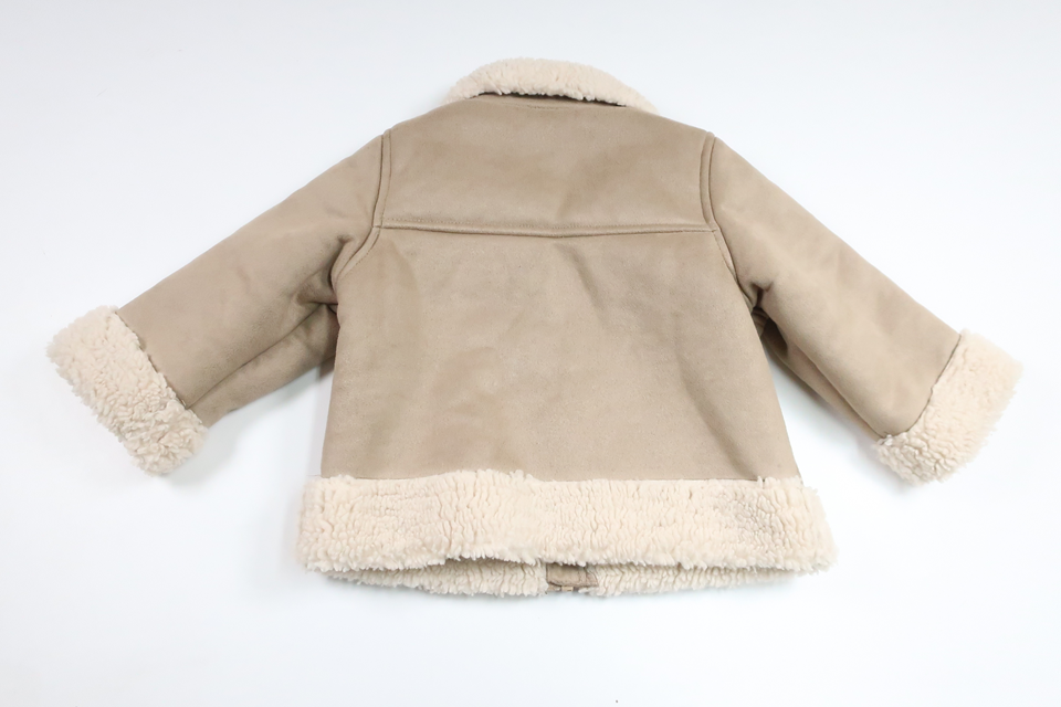 Faux leather jacket from H&amp;M - Size 80 - Beige