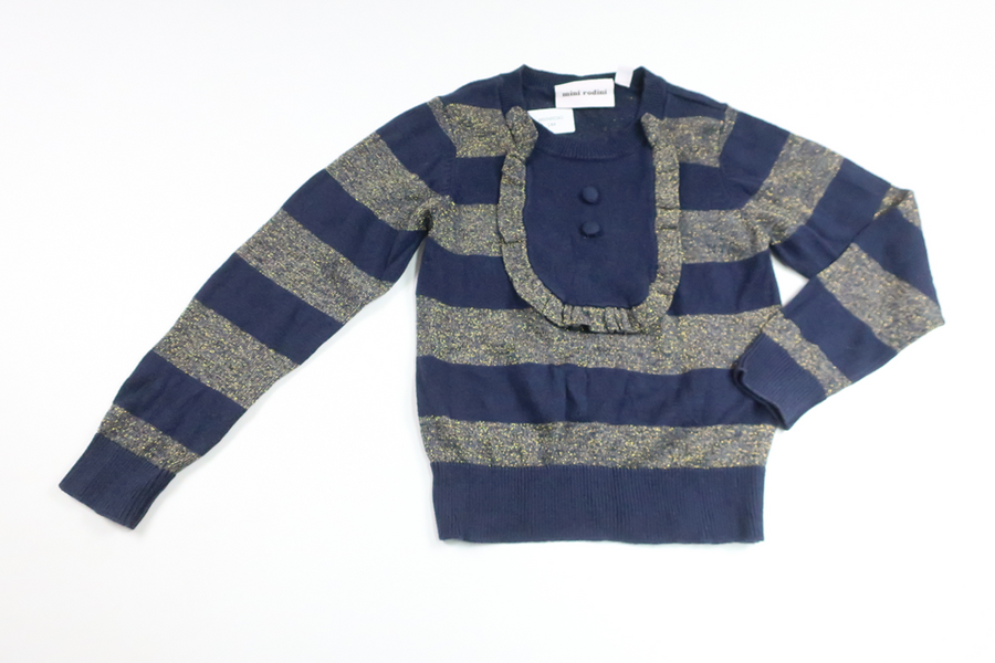 Strickjacke von Mini Rodini – Größe 92/98 – Marineblau