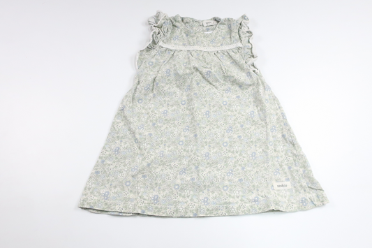 Geblümtes Kleid von Newbie – Größe 86 – Grün