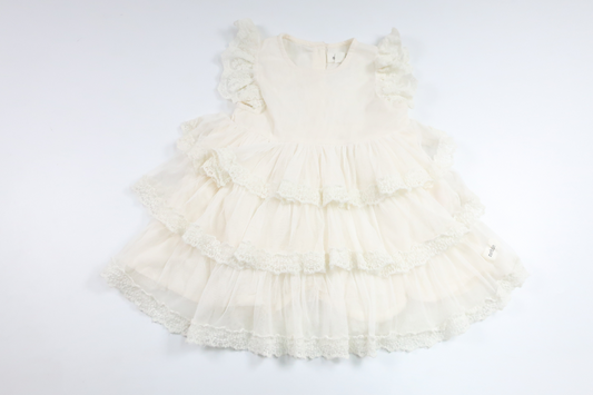 Tüllkleid von Newbie – Größe 74 – Cremeweiß