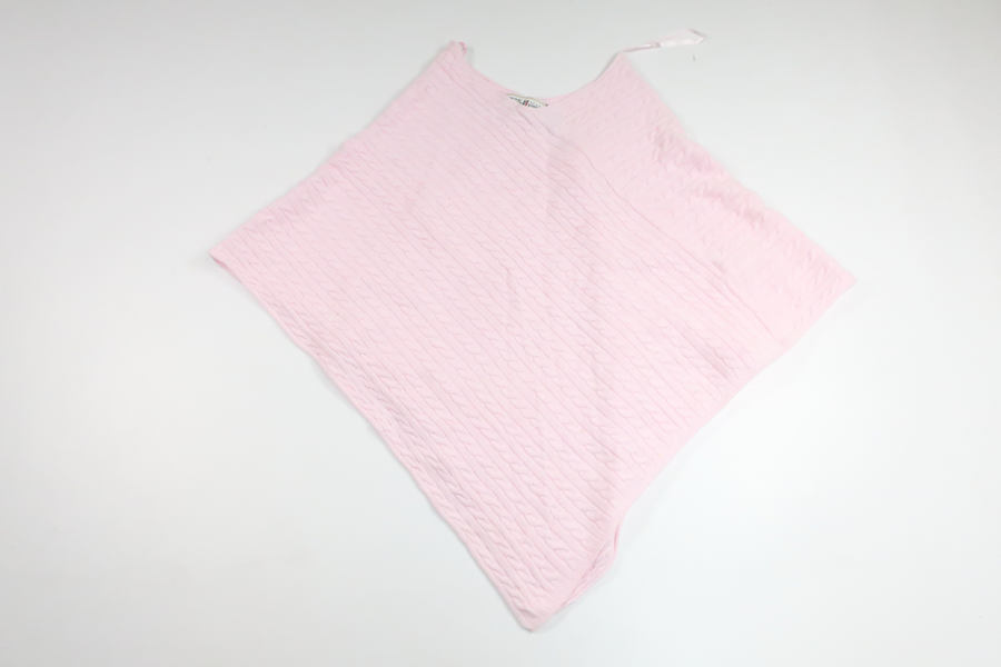 Gestrickter Poncho von Hampton Republic – Größe 122/128 – Rosa