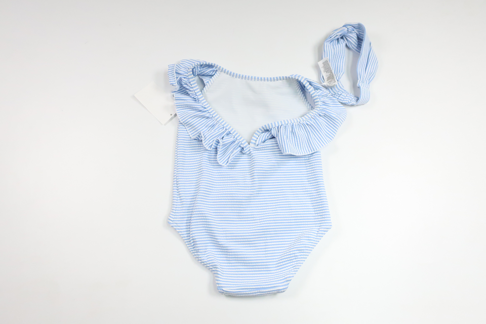 Gestreifter Badeanzug von H&M - Größe 98/104 - Blau