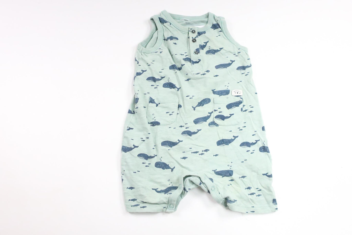 Jumpsuit mit Walmotiv von Lindex – Größe 86 – Blau