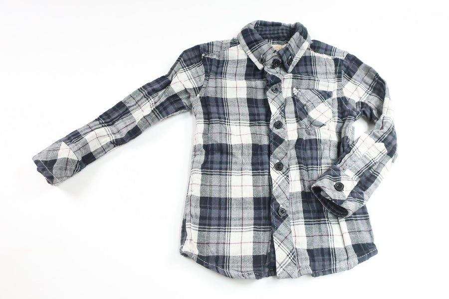 Checked shirt from Baby Skill - Size 80 - Navy blue