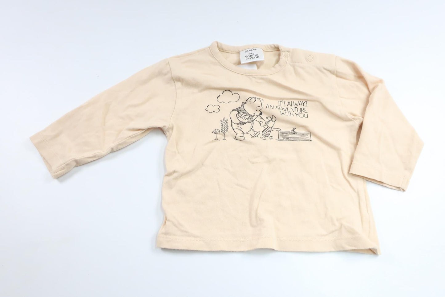Pullover mit Winnie Puuh-Motiv von Disney – Größe 62/68 – Beige